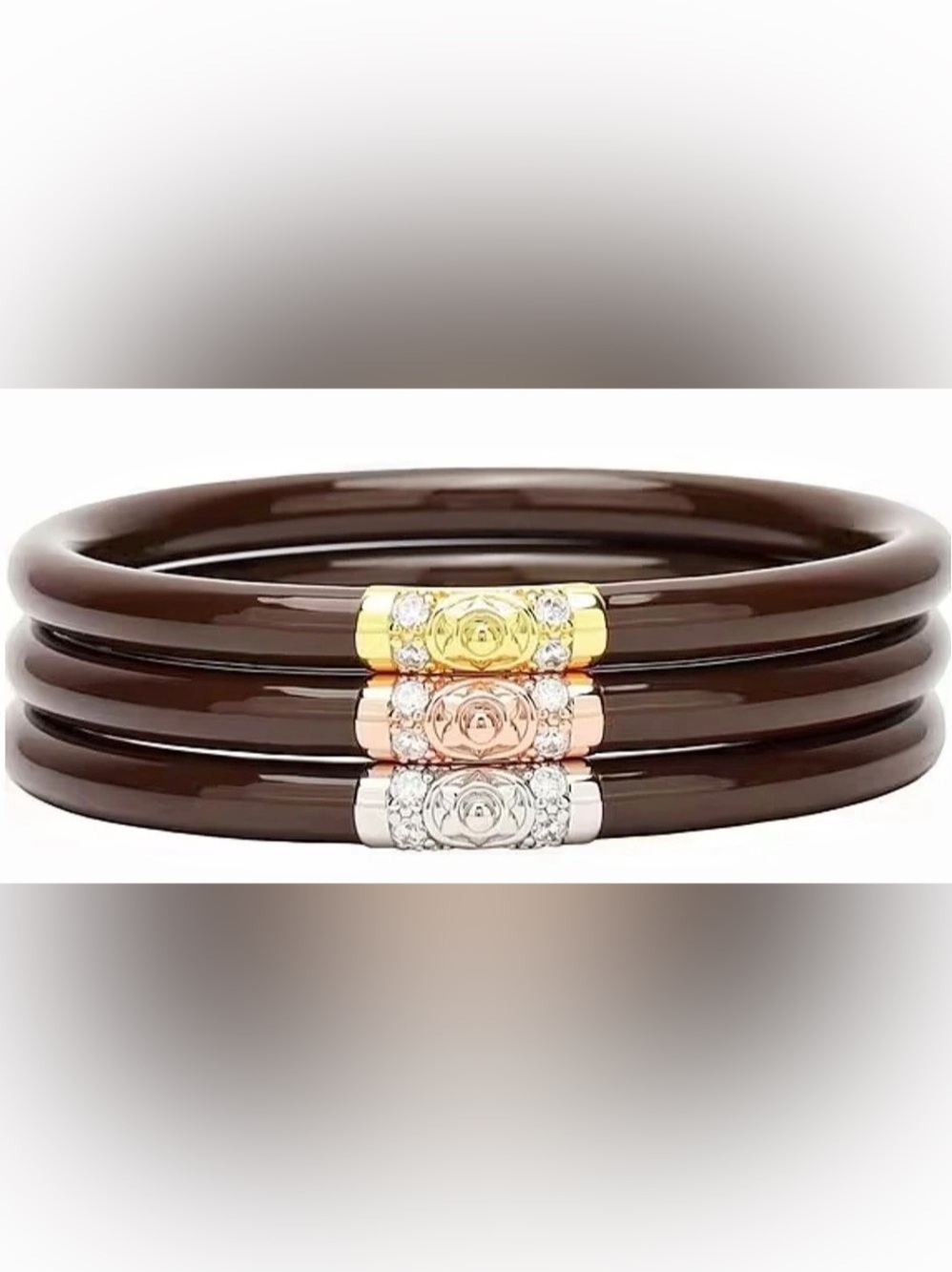 BuDhaGirl Three Kings All Weather Bangles - Chocolate Brown